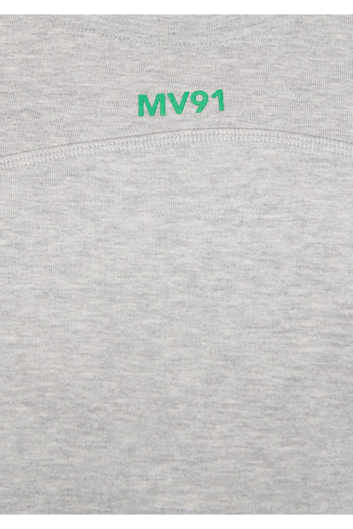 Mavi تی شرت خاکستری چاپی بزرگ / بخش گسترده 1611314-80018