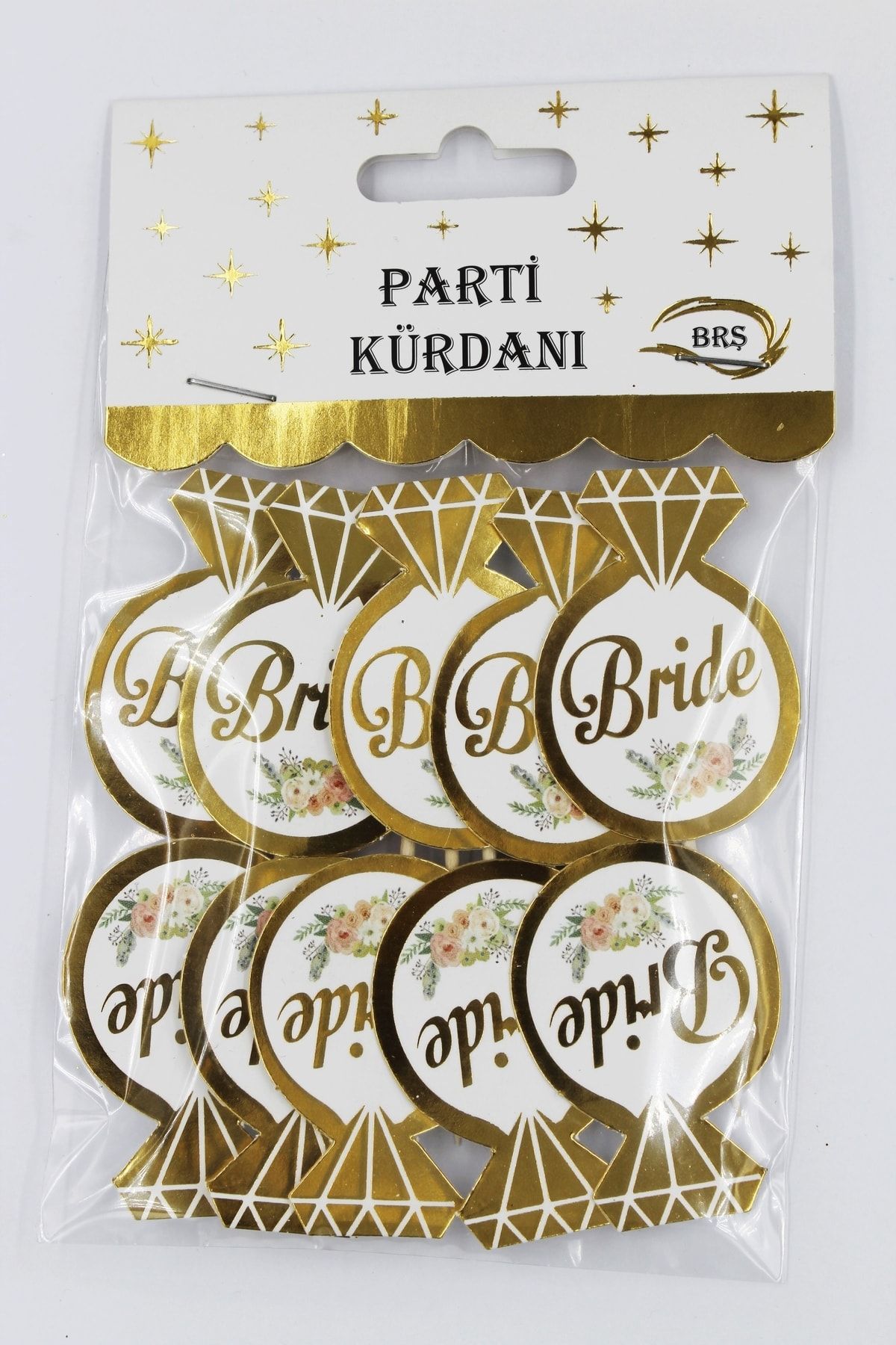Big Party Bride Foil Printed Toothpicks 10 pcs - Trendyol