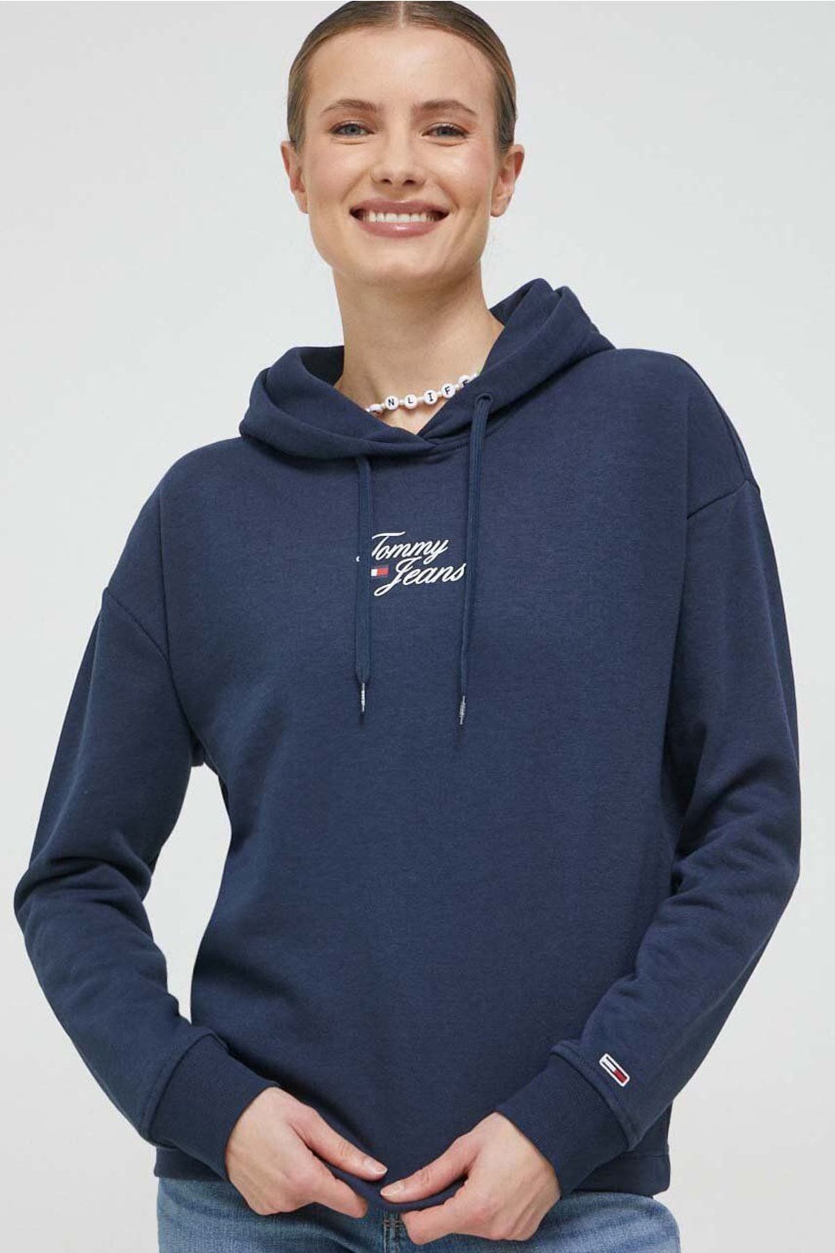 Navy tommy jeans sweatshirt cheap