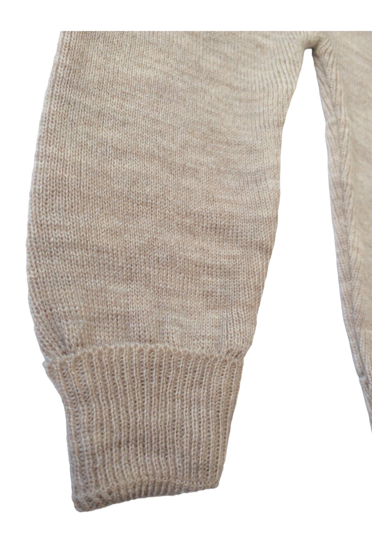 gogo bici-Adjustable Knitted Jumpsuit with Teddy Bear Leggings Salopette Flexible Baby Kids 4
