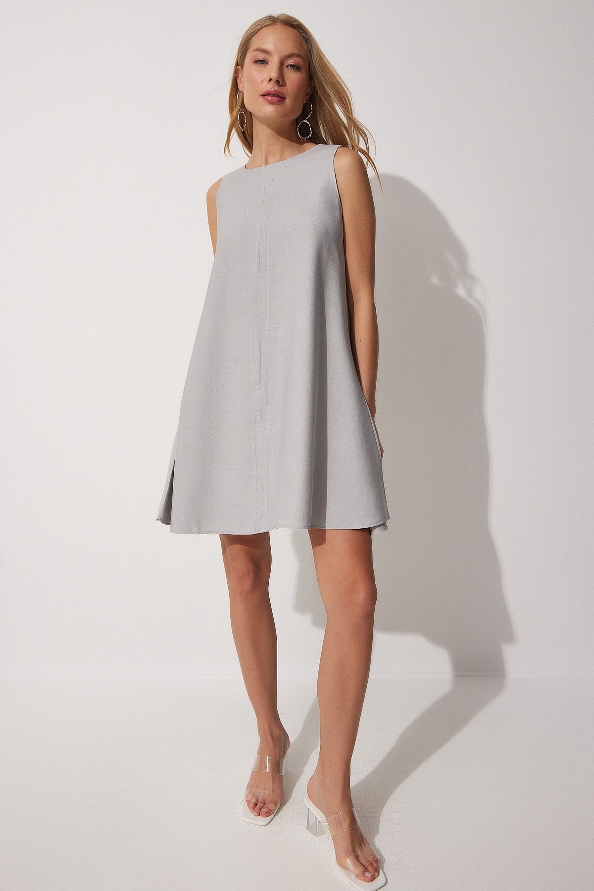 Light gray summer dress store