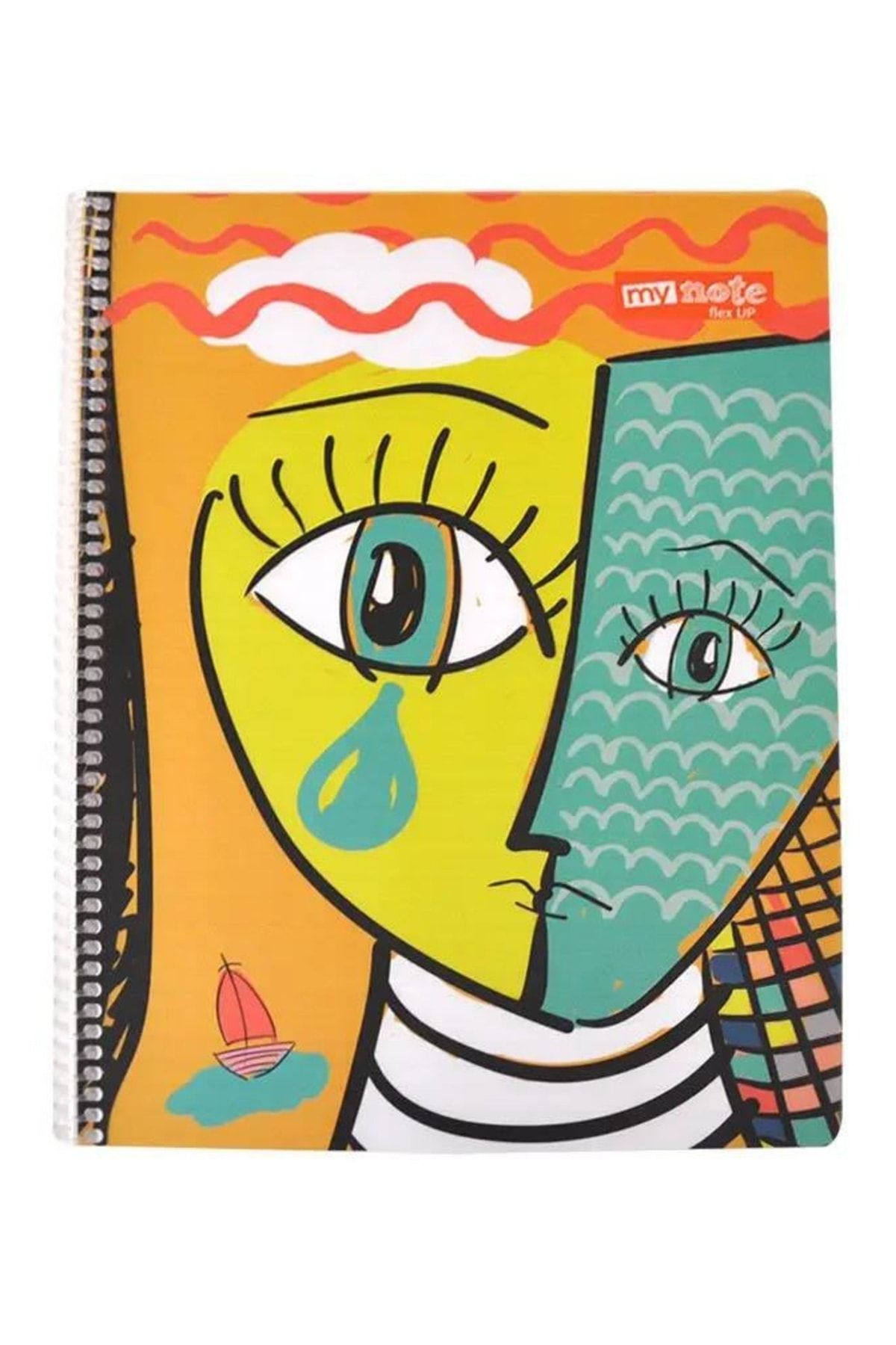 Mynote-10 Pieces Flex Up Spiral 60 Sheets Lined Notebook 7