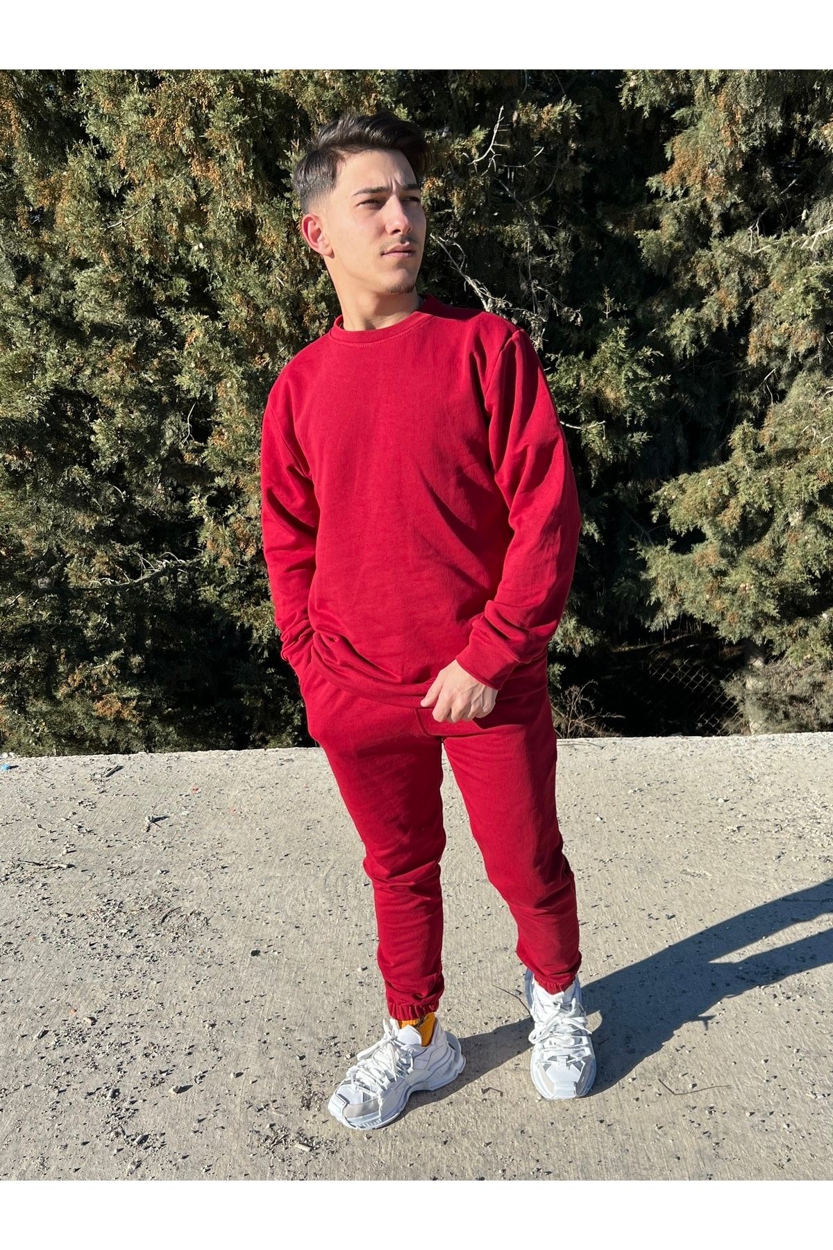 Red tracksuit cheap for men