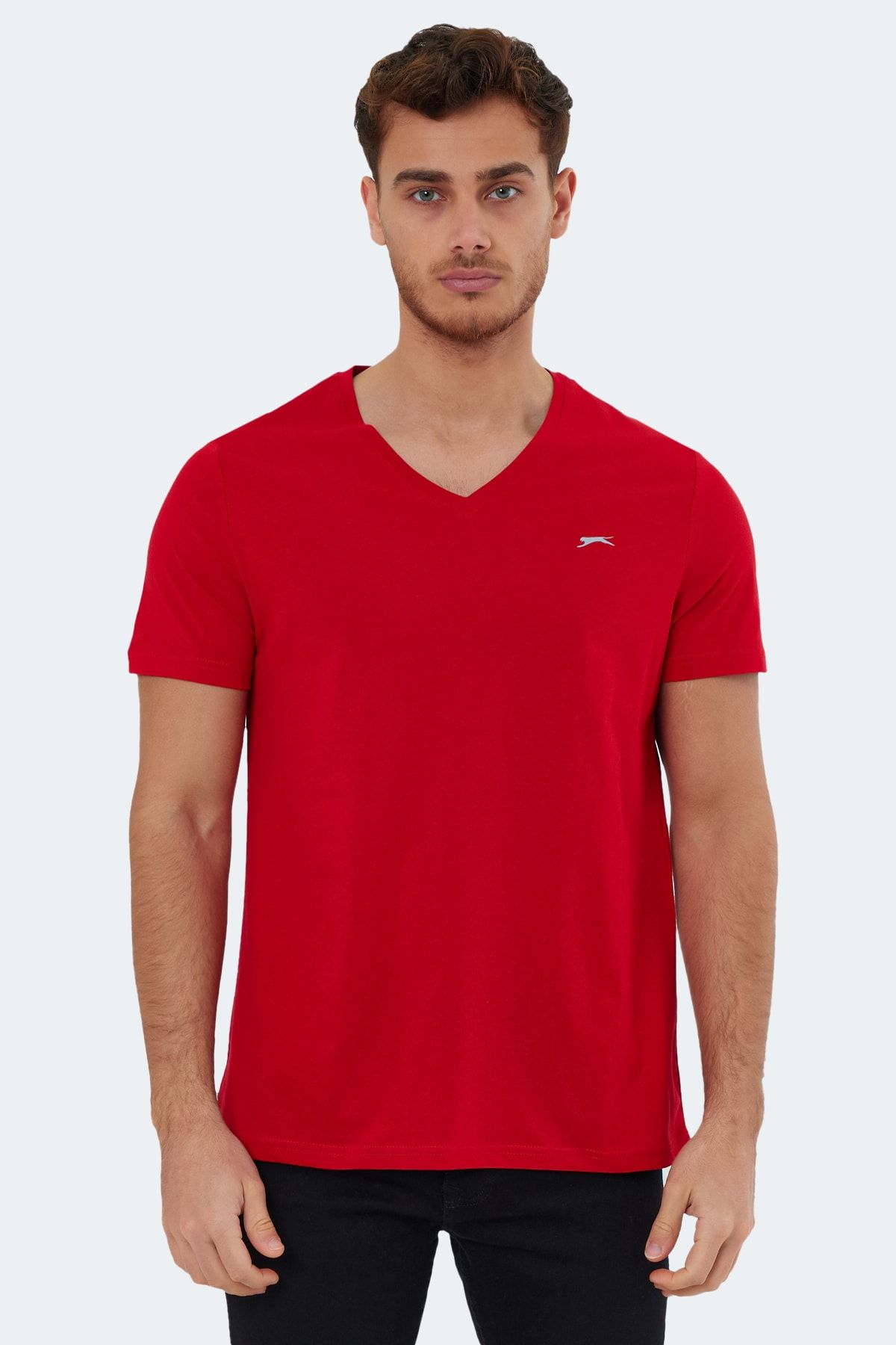 Slazenger Rivaldo Herren T-Shirt Rot - Trendyol