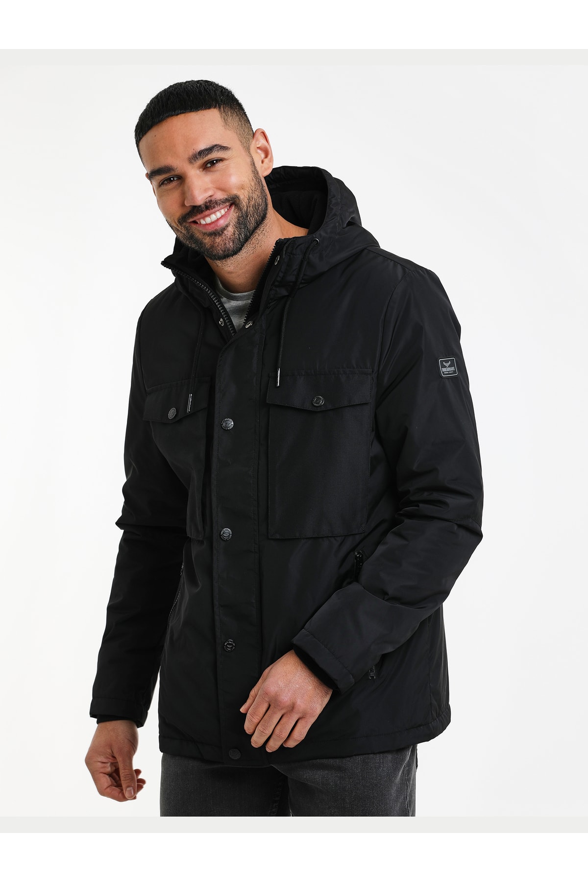 Threadbare Jacke Schwarz Regular Fit Fast ausverkauft