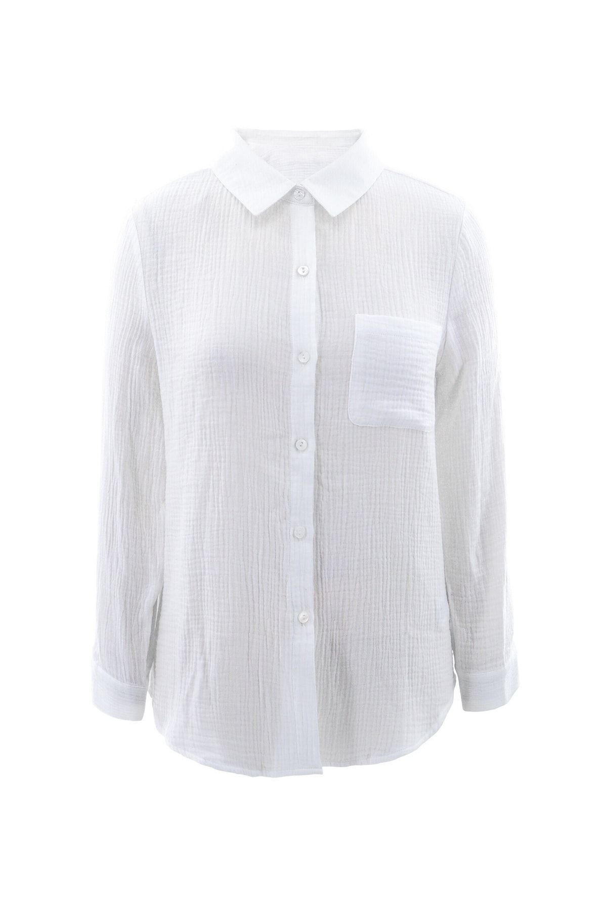 AIKI KEYLOOK Bluse Weiß Regular Fit Fast ausverkauft