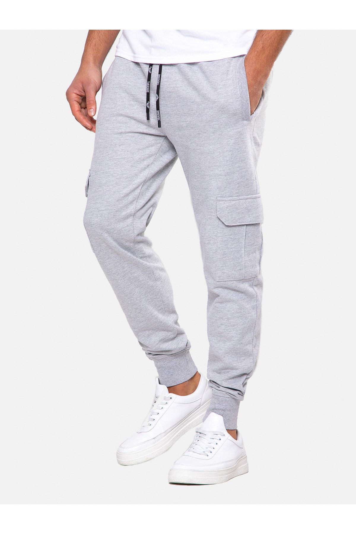 Threadbare Jogginghose Grau Slim