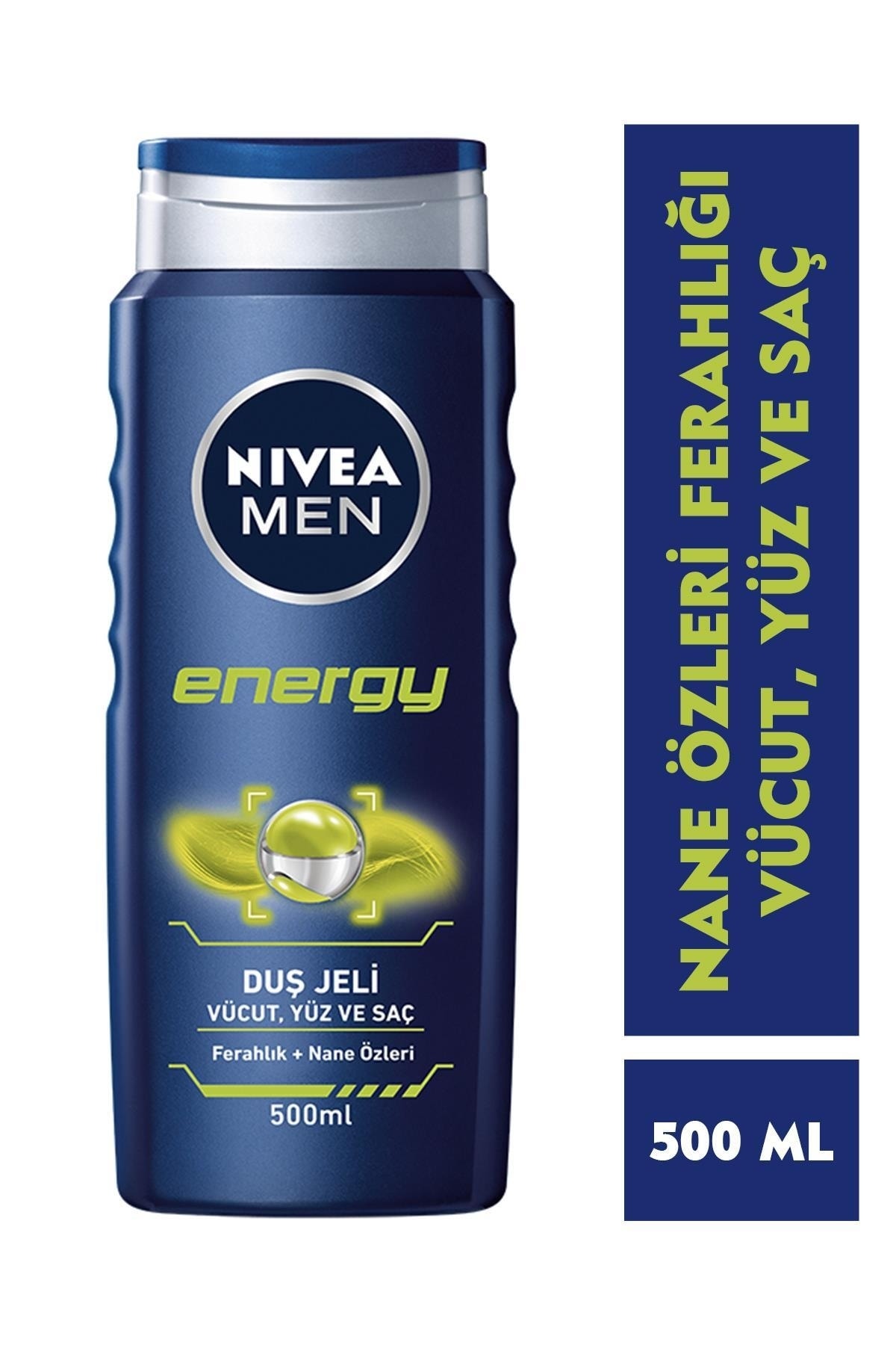 Nivea Men Energy Duş Jeli 500 Ml, 3'ü 1 Arada Komple Bakım, Vücut, Saç Ve Yüz Için