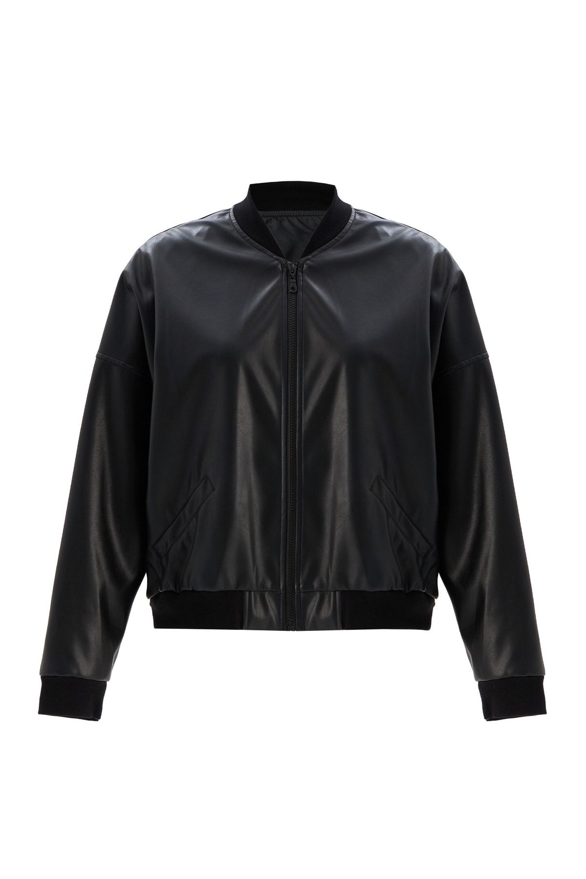 Arc-Mona Bomber Vegan Leather Jacket 1