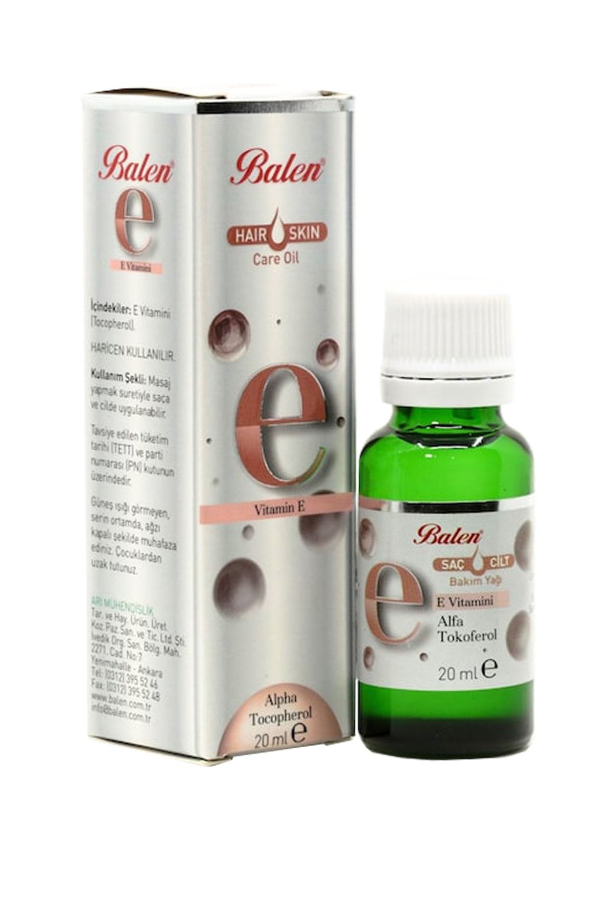 ویتامین E 20 میلی لیتر روغن مراقبت از مو و پوست ویتامین E ویتامین E Balen