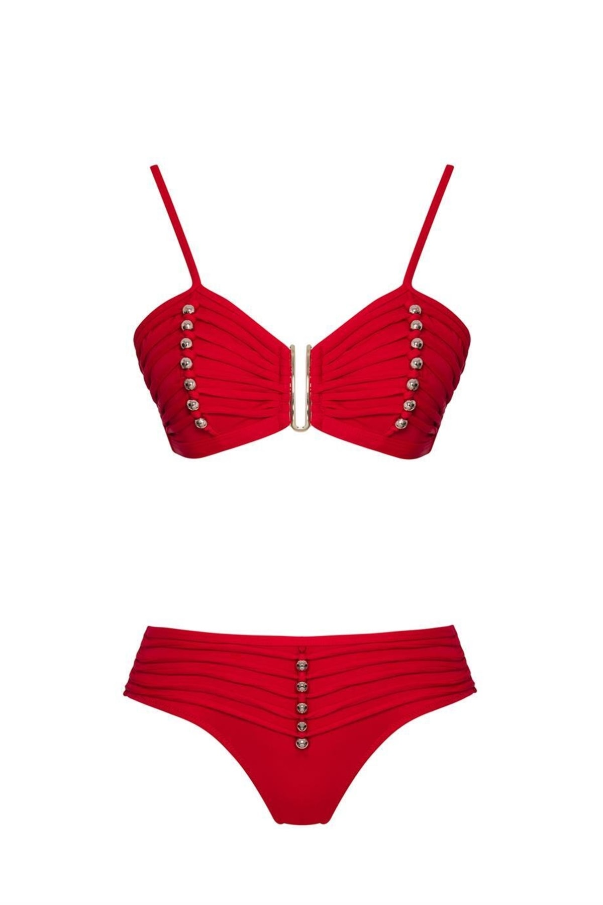 SAILOR moda Bikini-Set Rot Unifarben