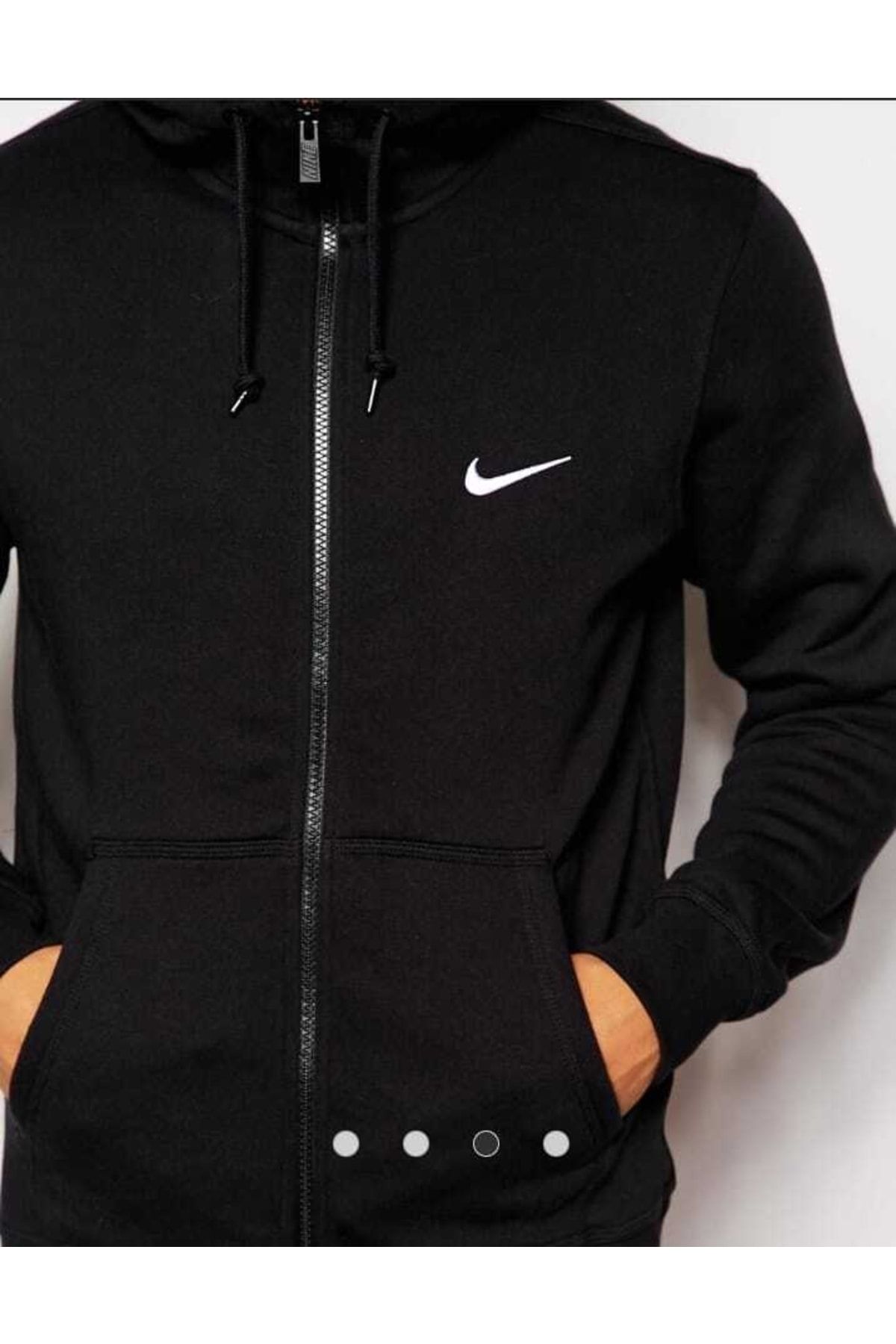 Nike black top jacket zip up