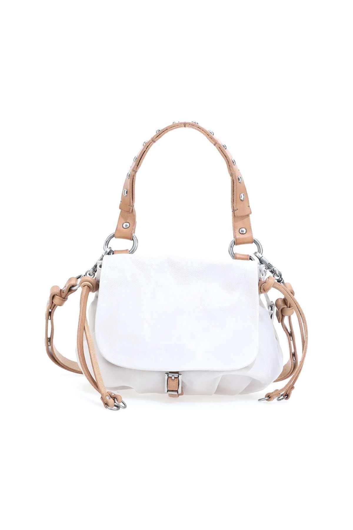 A.S.98 Handtasche Weiß Unifarben Fast ausverkauft