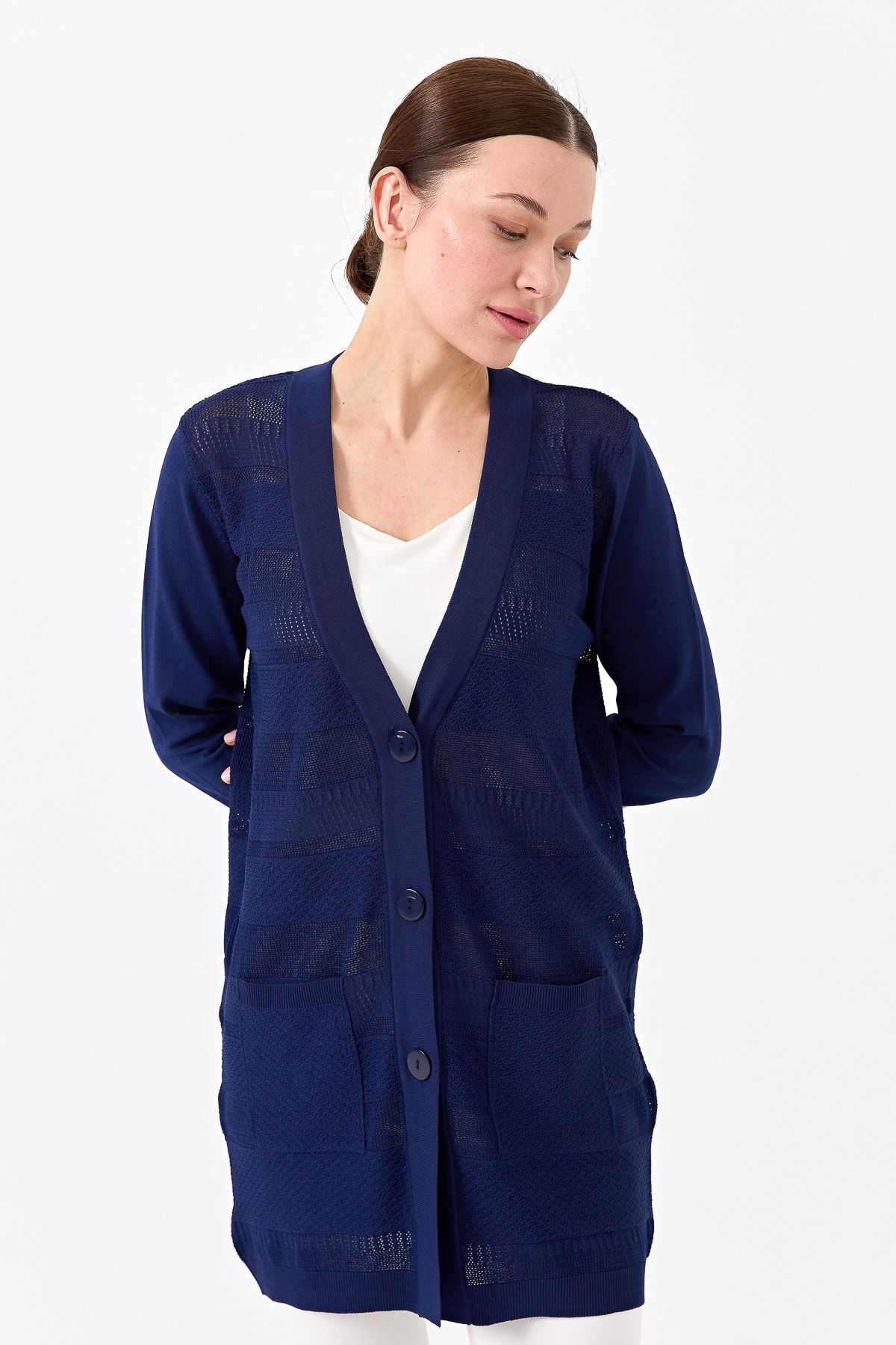 Navy blue summer cardigan store