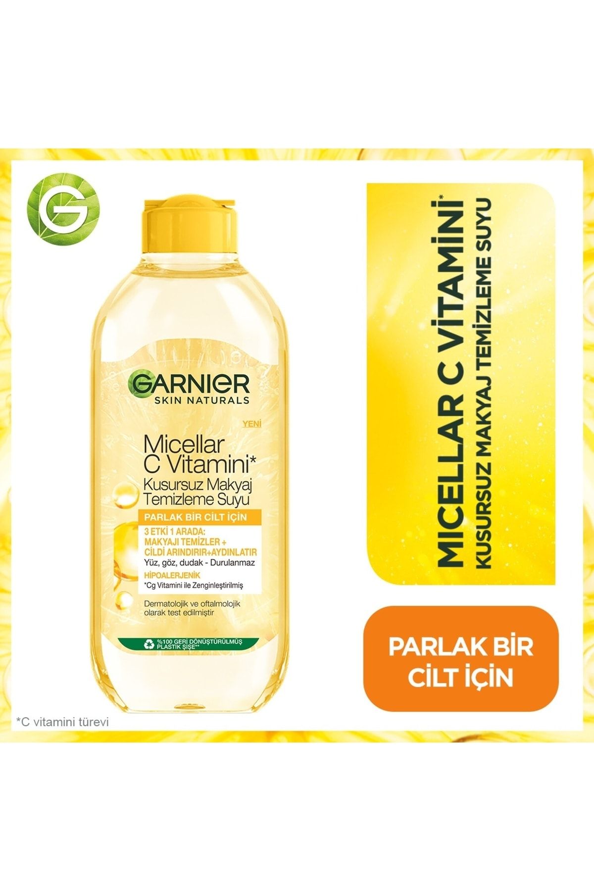 Garnier Micellar C Vitamini Kusursuz Makyaj Temizleme Suyu 400ml