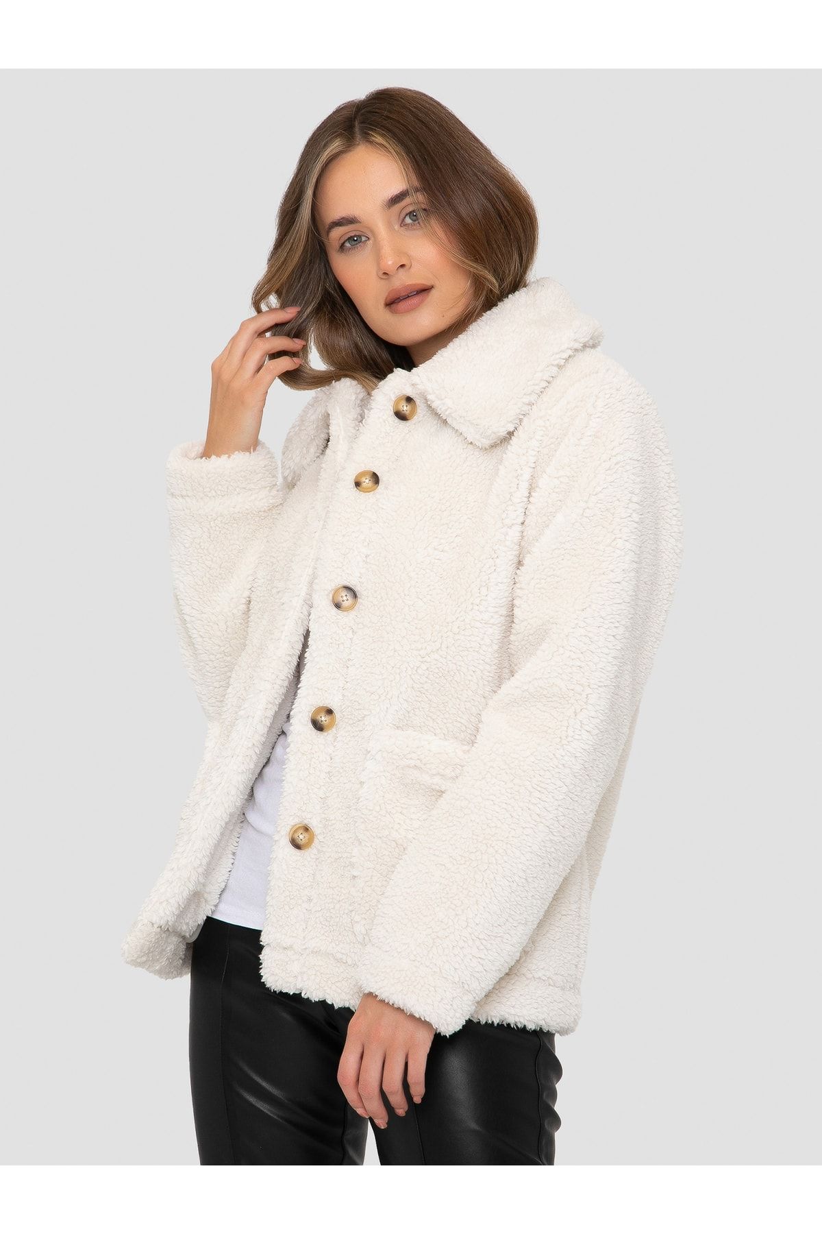 Threadbare Jacke Weiß Relaxed Fit Fast ausverkauft