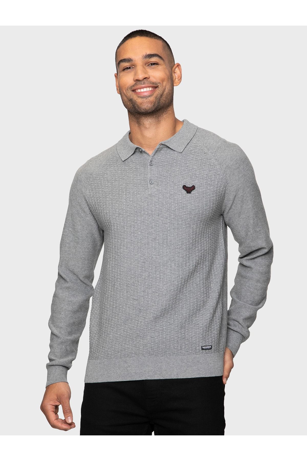 Threadbare Hemd Grau Slim Fit Fast ausverkauft