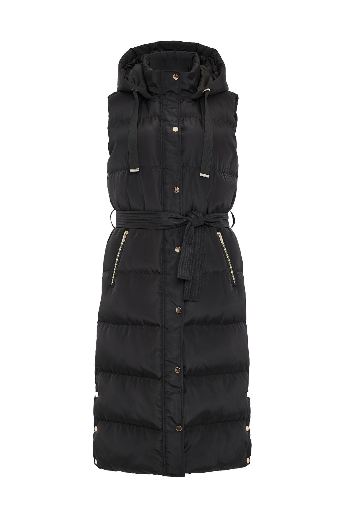 Threadbare Weste Schwarz Basic