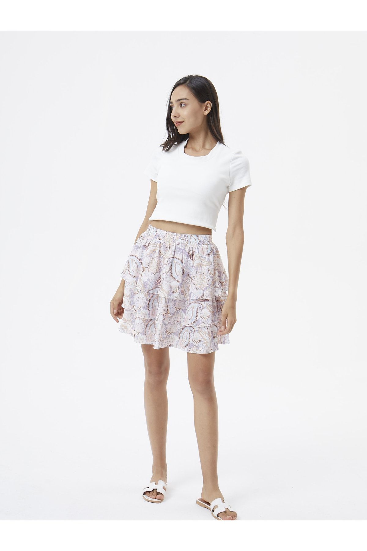AIKI KEYLOOK Rock Mehrfarbig Midi
