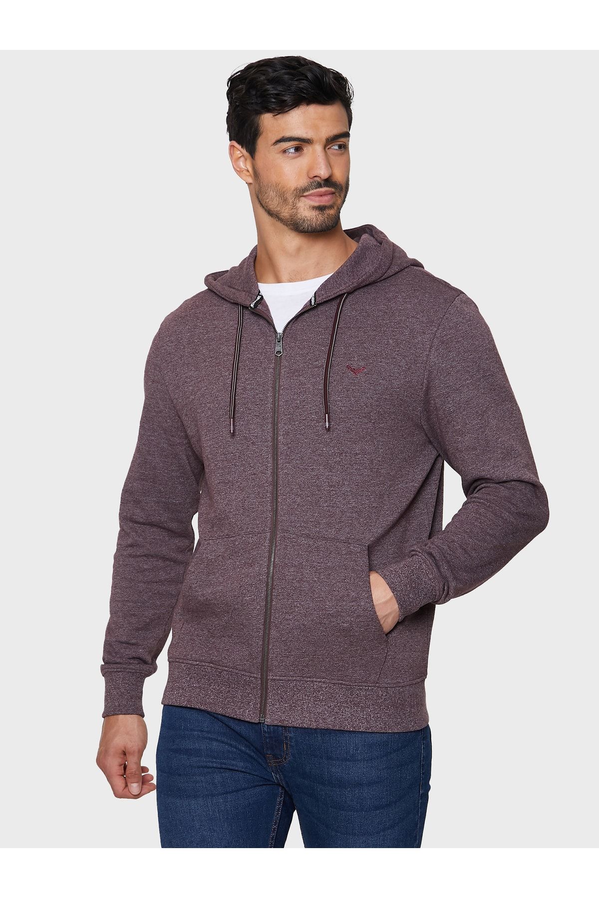 Threadbare Pullover Bordeaux Regular Fit Fast ausverkauft