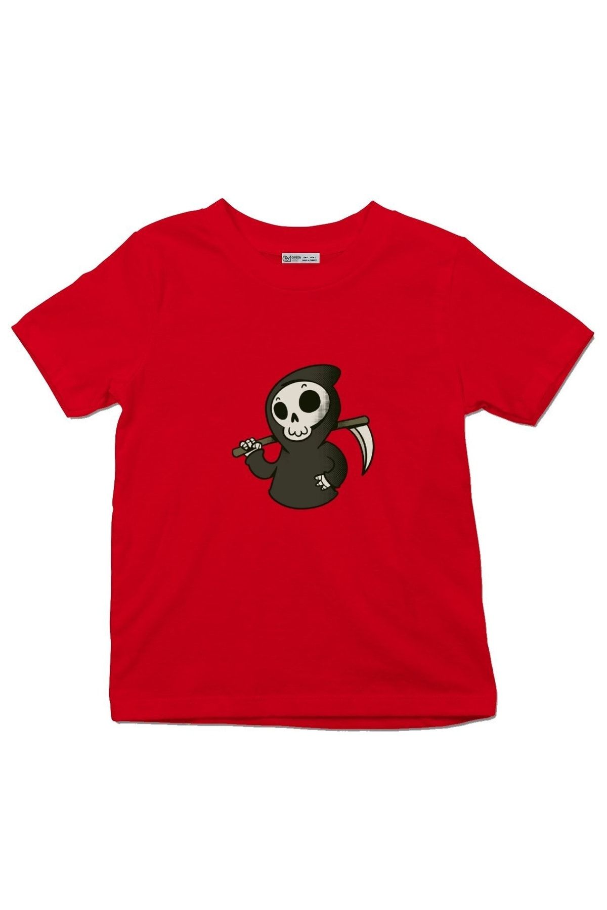 GreenMint Tricou Pentru Copii Desene Animată Moarte Cu Coasă Unisex - 5-6 ani