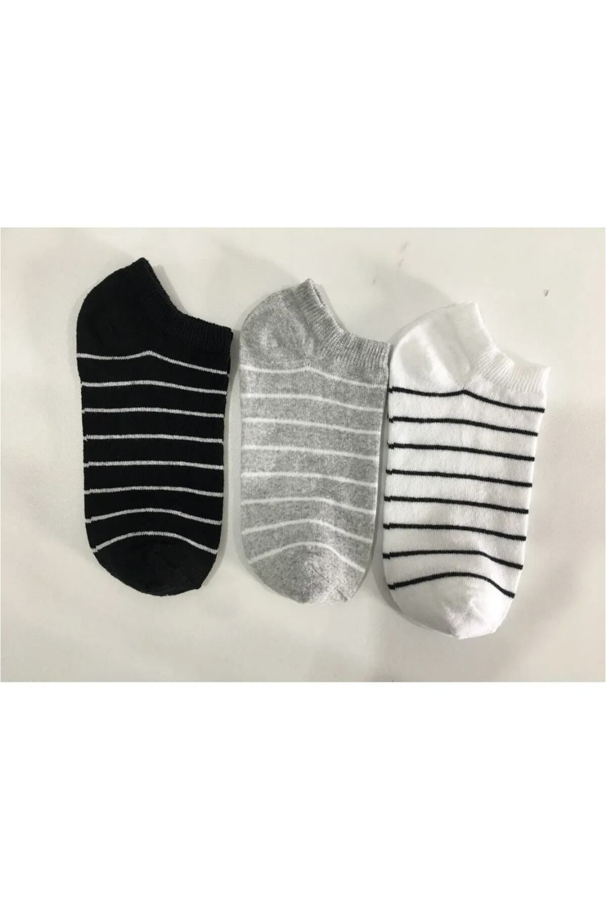 3 Lü Unisex Çemberli Patik Çorap — görsel 4 · 3214836585139