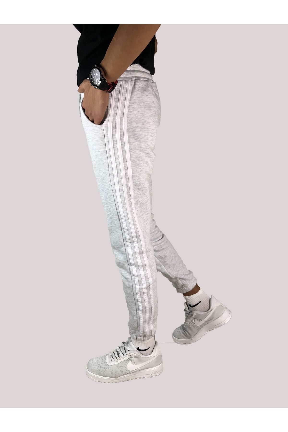 Gevos Unisex Üçip Şardonlu Alt Eşofman ZO6592