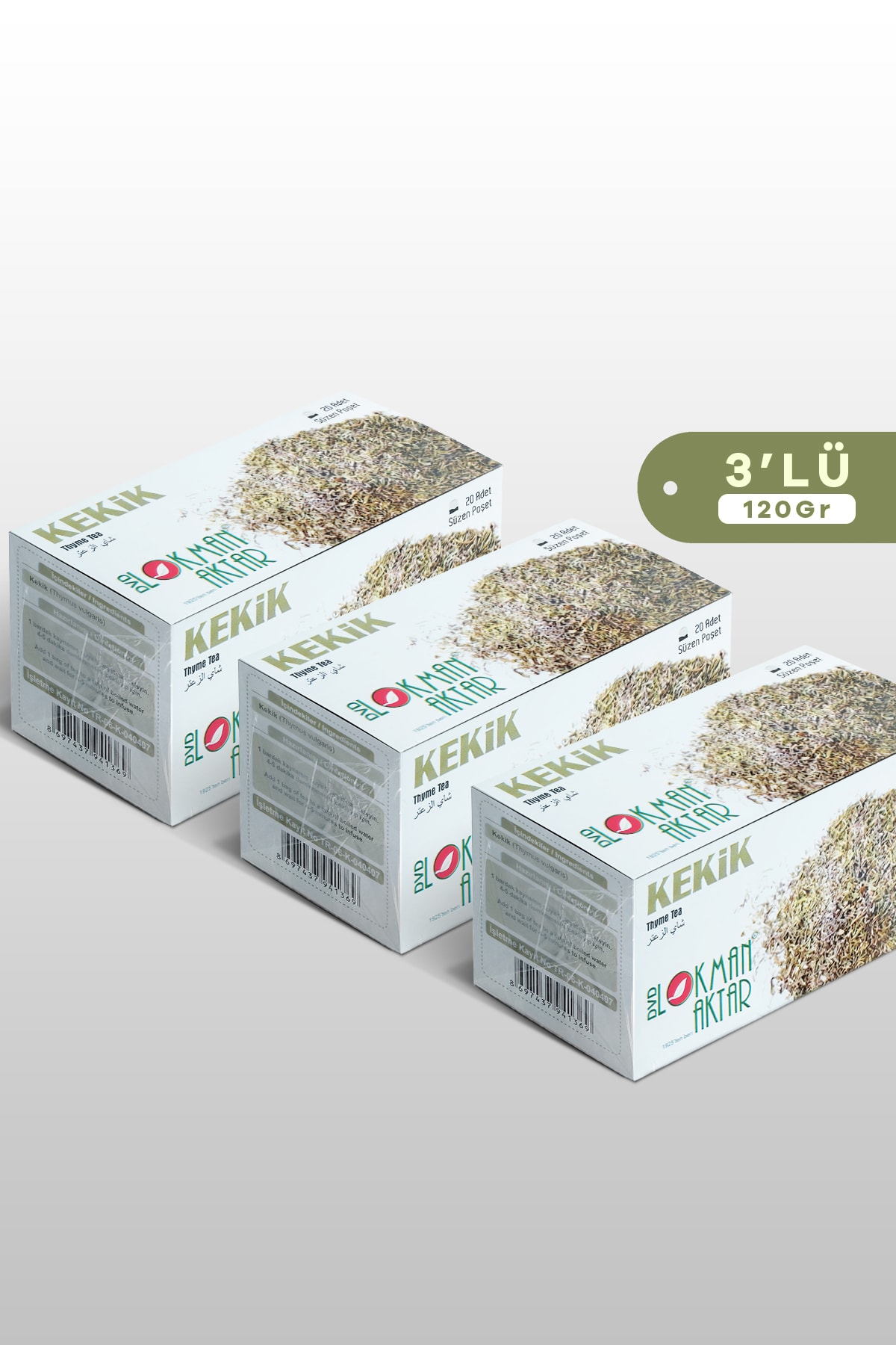 DVD Lokman Aktar Kekik Çay 60 Adet Poşet Çay 120 gr
