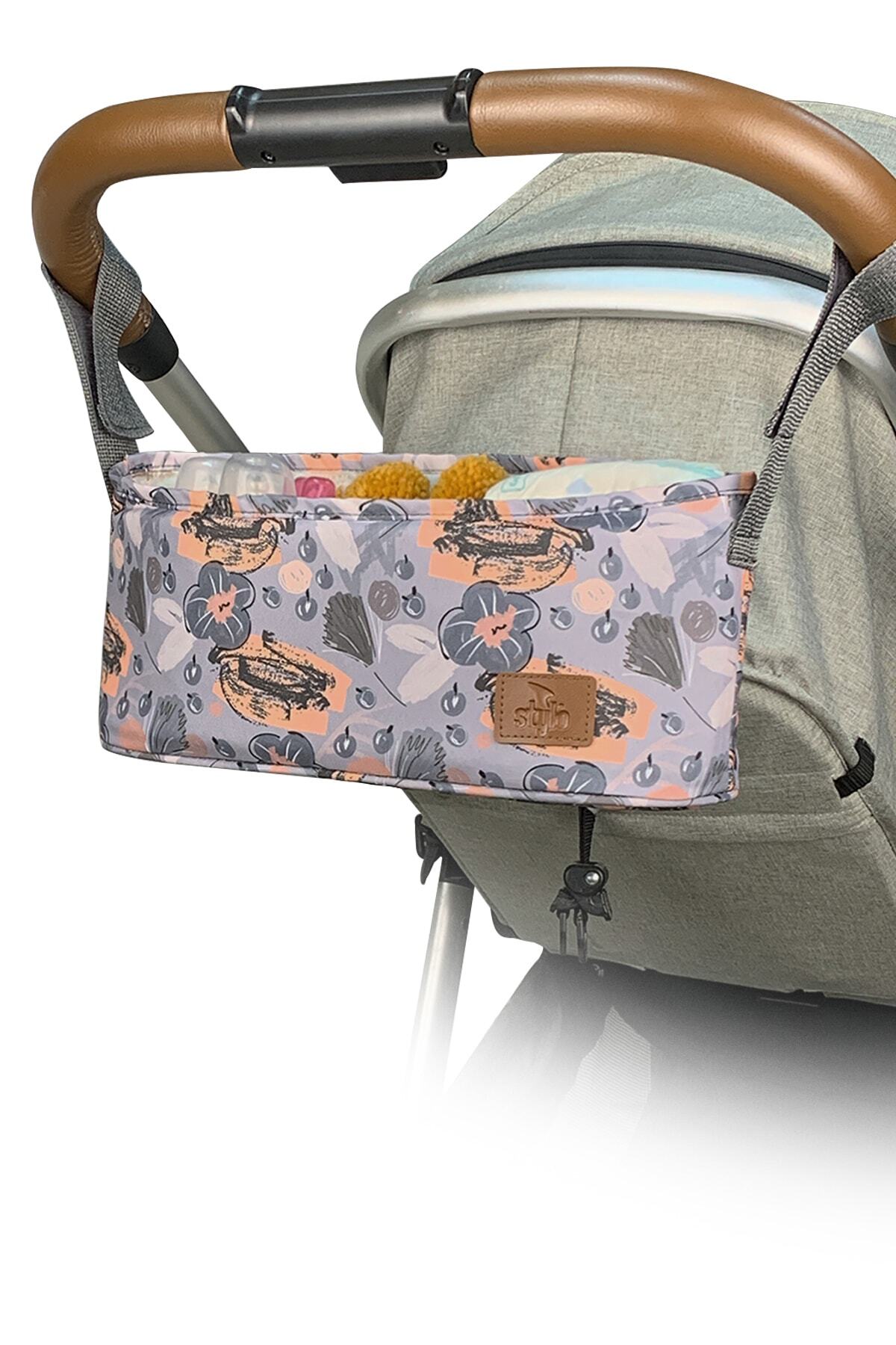 Stylo Trip Bebek Arabası Çantası - Çiçekli fotoğrafı 6 (önizleme)