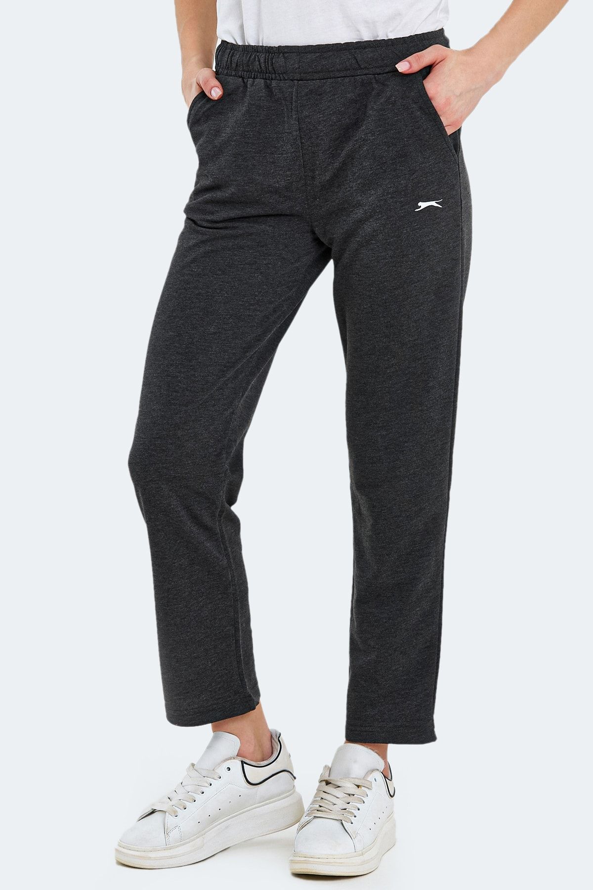 Slazenger Ismo Women's Sweatpants Dark Gray - Trendyol