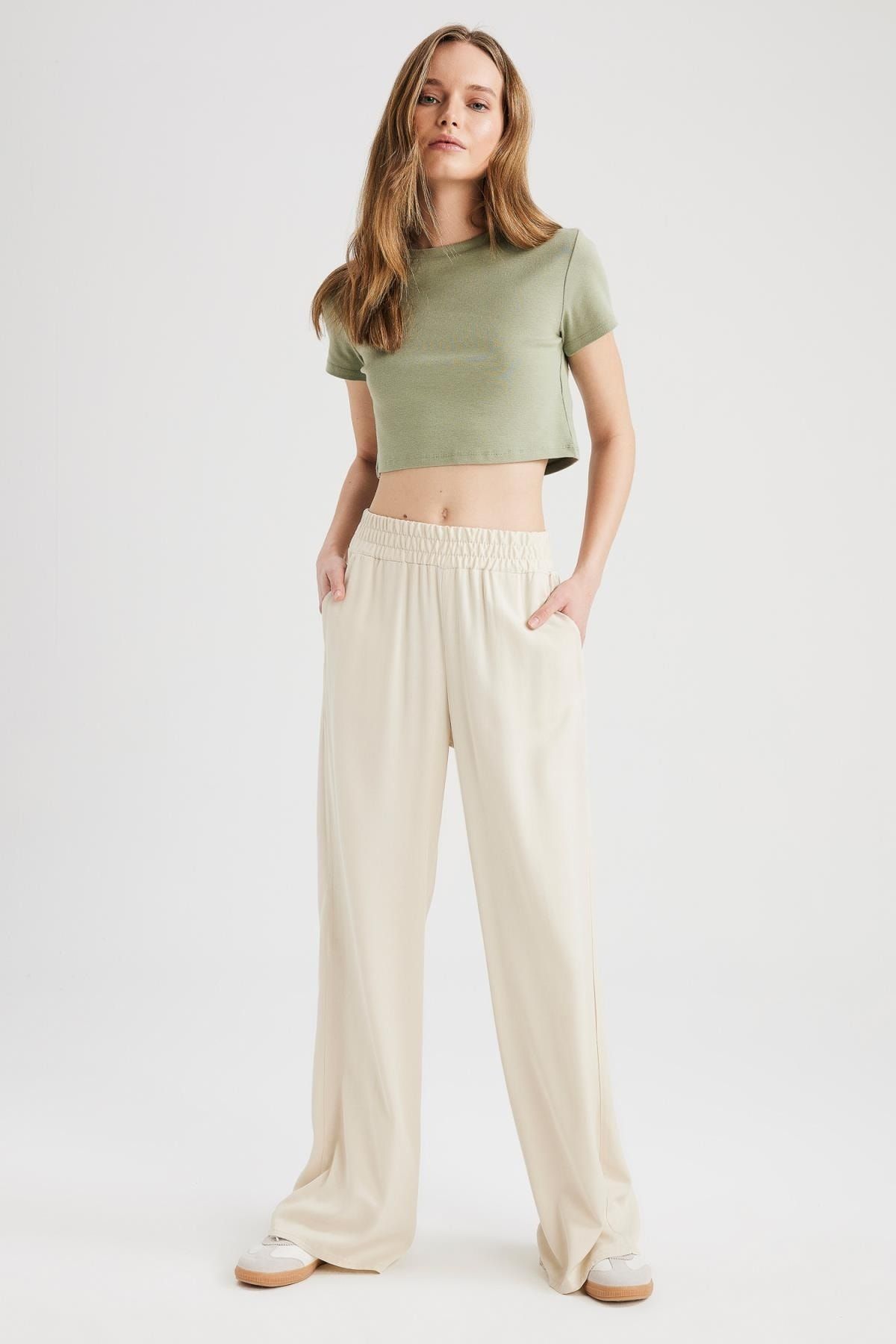 DeFacto Hose Beige Relaxed
