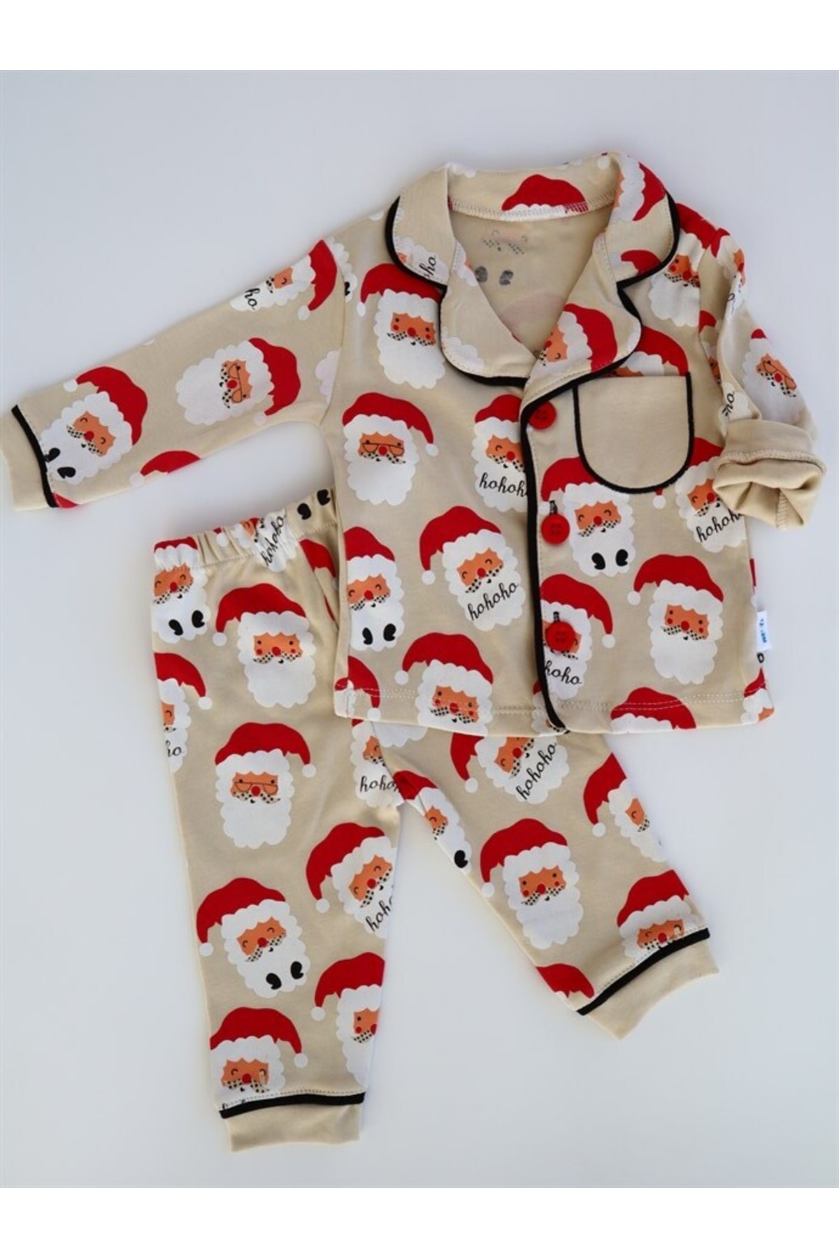 YHH Kids Bebek Pijama Takımı %100 Pamuklu Alt Üst Gecelik Takımı BY8716