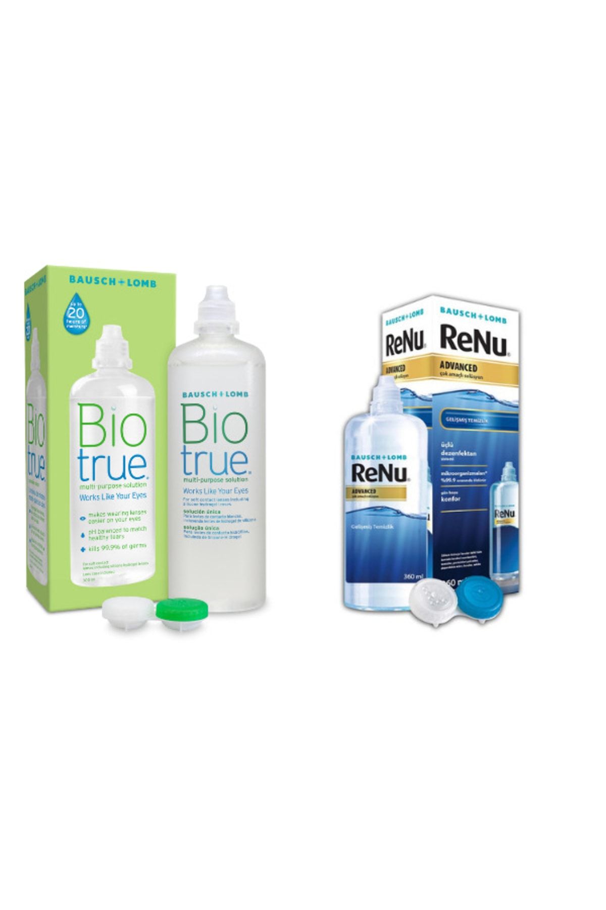 Bausch & Lomb Biotrue 300 Ml + Renu Advanced 360 Ml ( Ekonomik Paket )