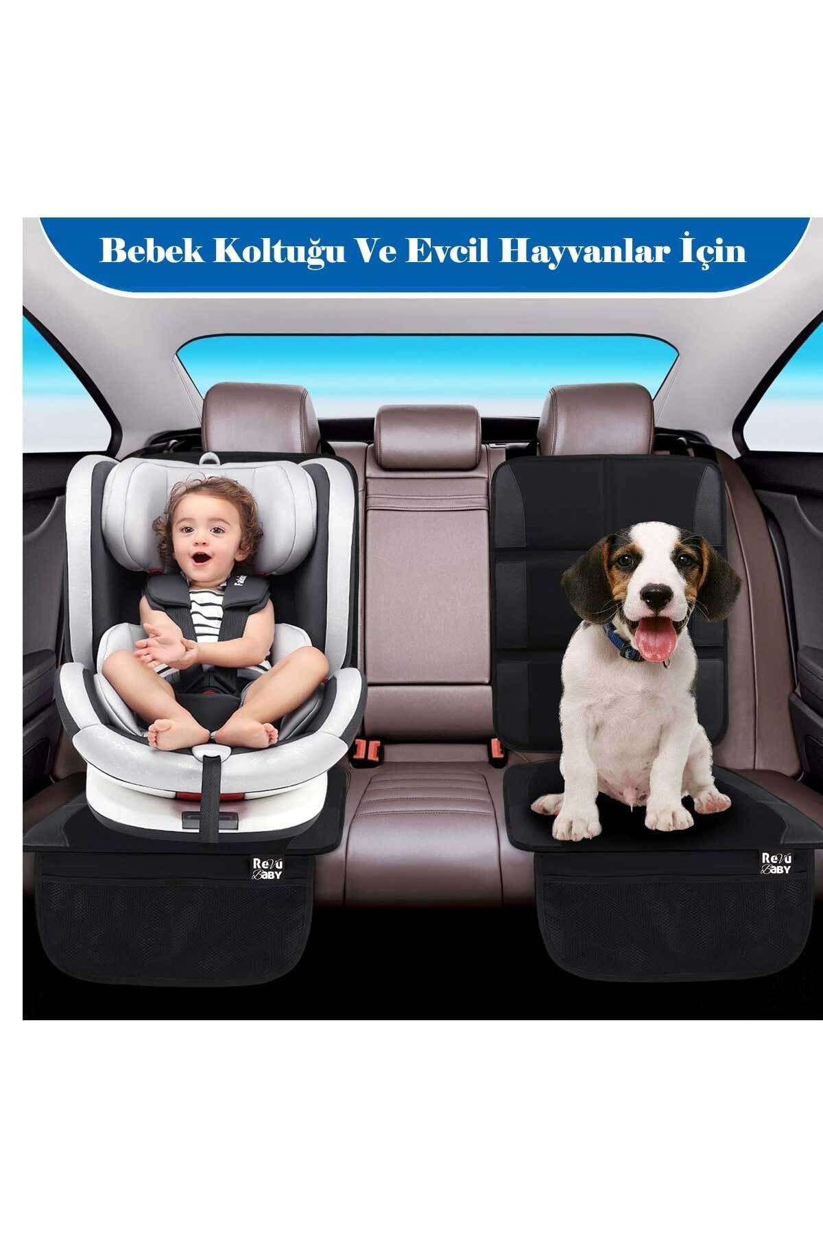 RevuBaby Araba Koltuğu Koruyucu Organizatör Cepli Çocuk Bebek Oto Koltuğukalın Dolgu Suya Dayanıklı 2 Adet fotoğrafı 3 (önizleme)
