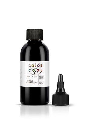 Color And Cool Siyah Akrilik Deri Boyası (30ml). Tüm Deri Yüzeyleri Üzerinde ...