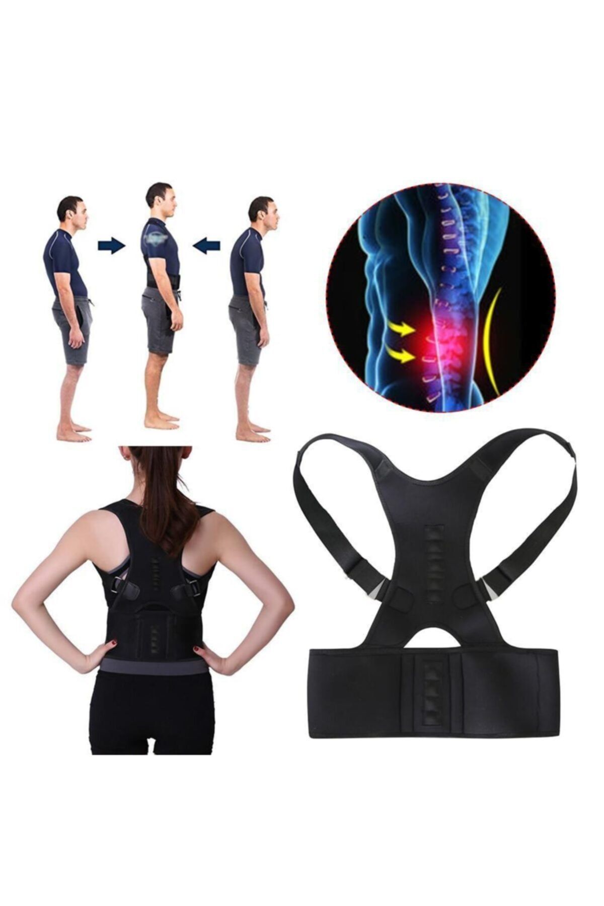 ZEYZEN-Corset pentru dureri de spate Corset medical pentru spate Corset cu suport lombar Vesta corset ortopedic 6