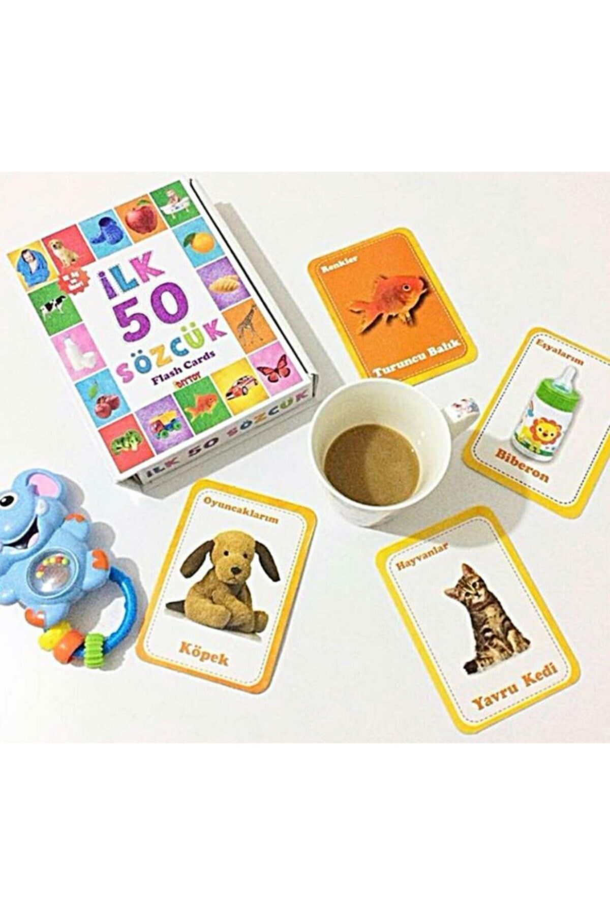 Hobialem Diytoy, Ilk 50 Sözcük, Flash Cards, Zeka Kartları, Eğitici Kartlar fotoğrafı 4 (önizleme)
