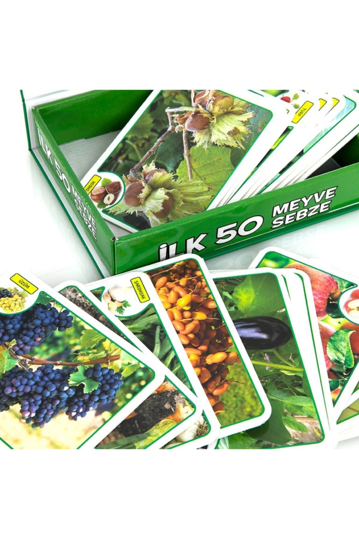 Hobialem Ilk 50 Meyve Ve Sebze, Zeka Kartları, Eğitici Kartlar, Flash Cards fotoğrafı 5 (önizleme)