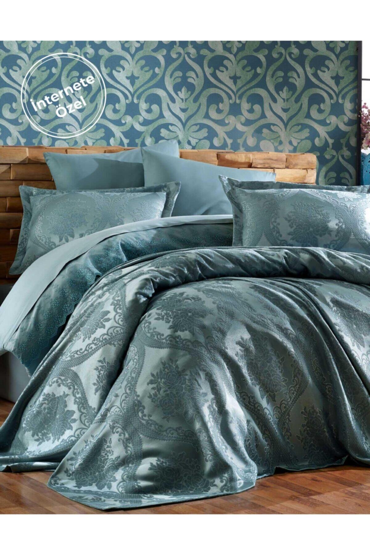 elart yatak ortusu takimi tek kisilik sonil kumas vera yesil fiyati yorumlari trendyol