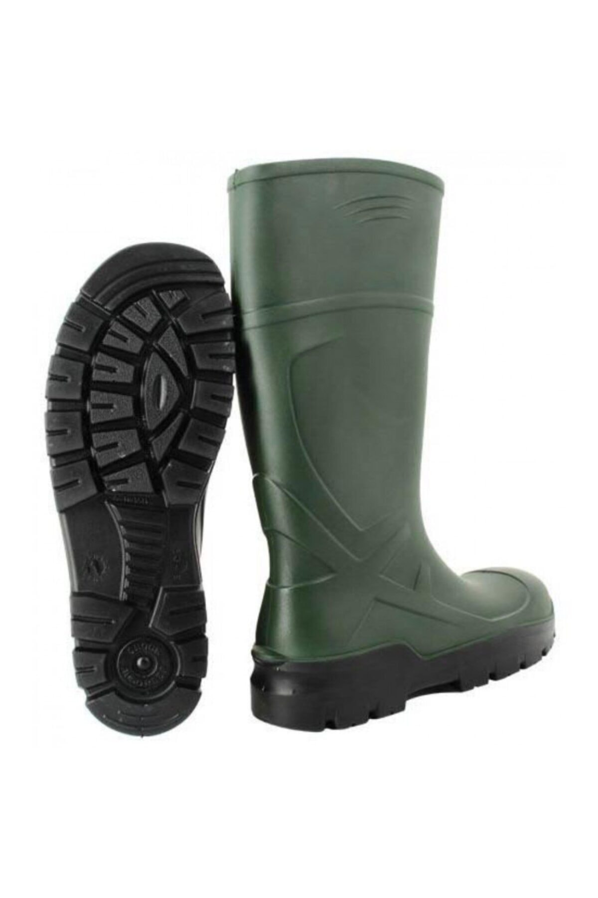 تکنو بوتس چکمه کار پلی اورتان پنجه فولادی سبز خاکی