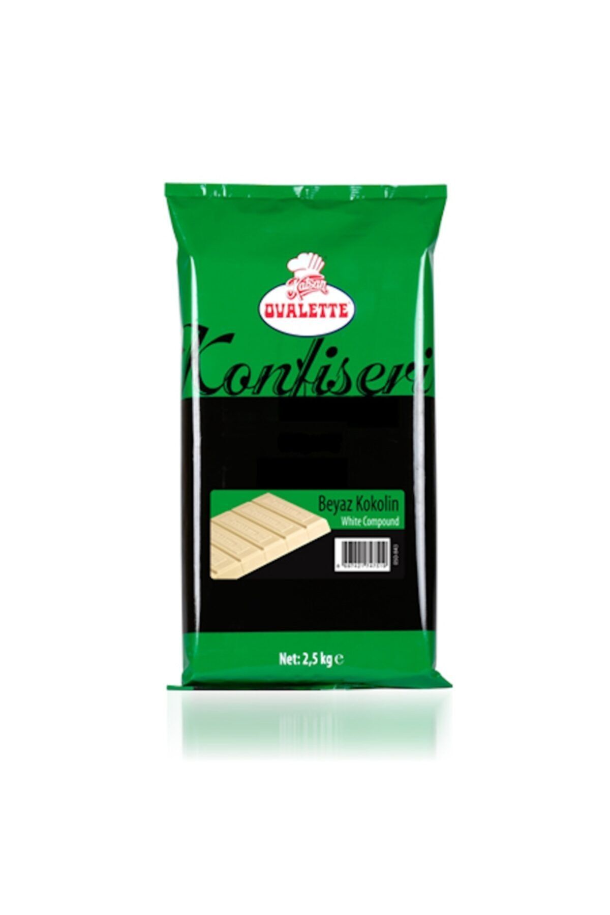 Genel Markalar Ovalette Beyaz Konfiseri Kokolin Çikolata (2.5 Kg)