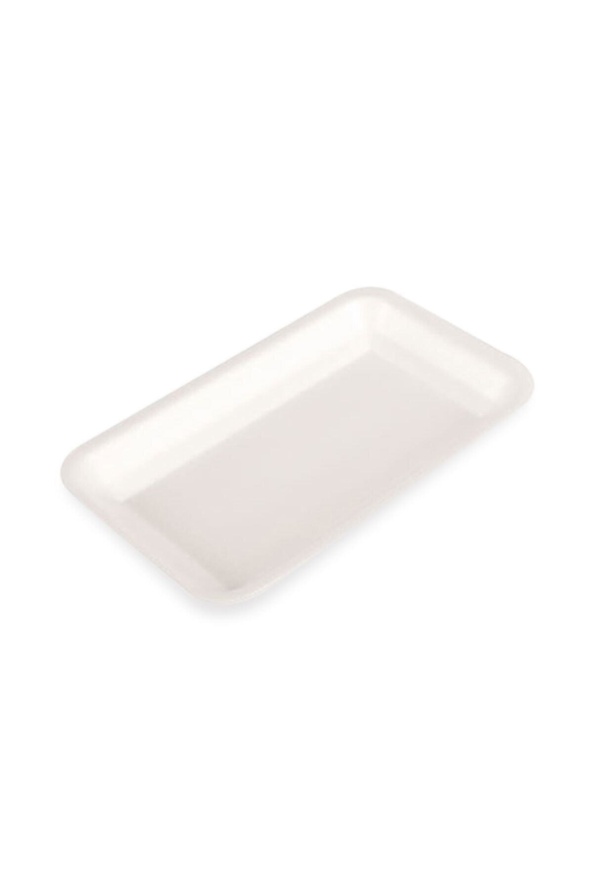 Beyaz Köpük Tabak 18x13 100 Adet - 500 Gr — Koksal Pack — Plastik Tabak