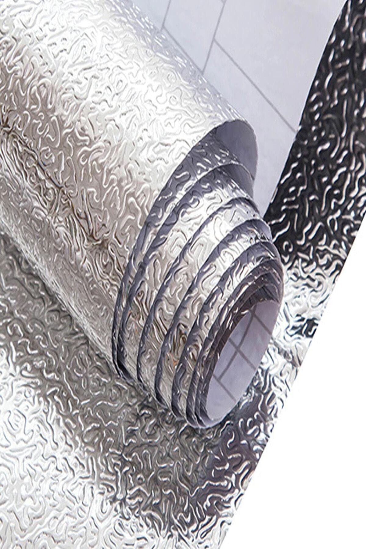 10 Meter Adhesive Easy Wipe Kitchen Countertop Foil Silver 1420