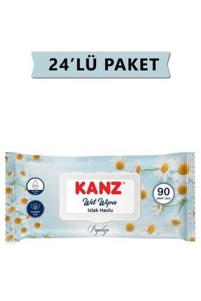Islak Havlu Mendil Papatya 90 Lı X24 Paket PKT24-KANZ004