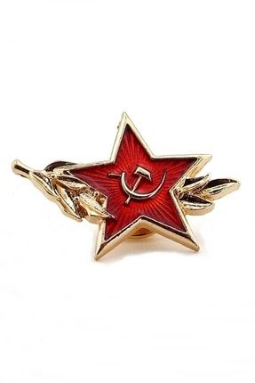 Kırmızı Yıldız S.s.c.b. Orak Çekiç Sovyet Pin Rozet Iğne Rz009 SLFRZ009