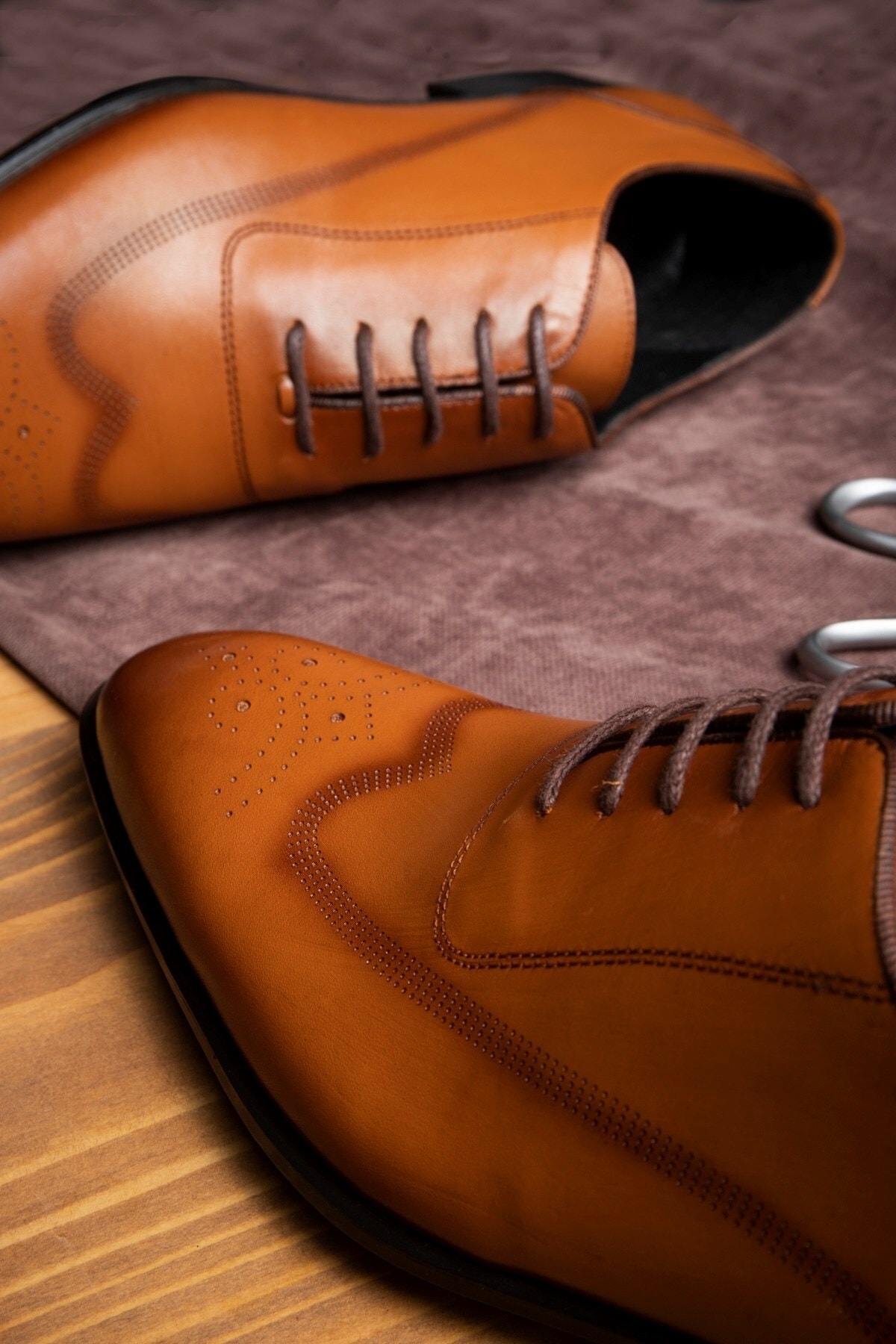 Ducavelli Stylish Hakiki Deri Erkek Oxford Bağcıklı Klasik Ayakkabı görsel 4
