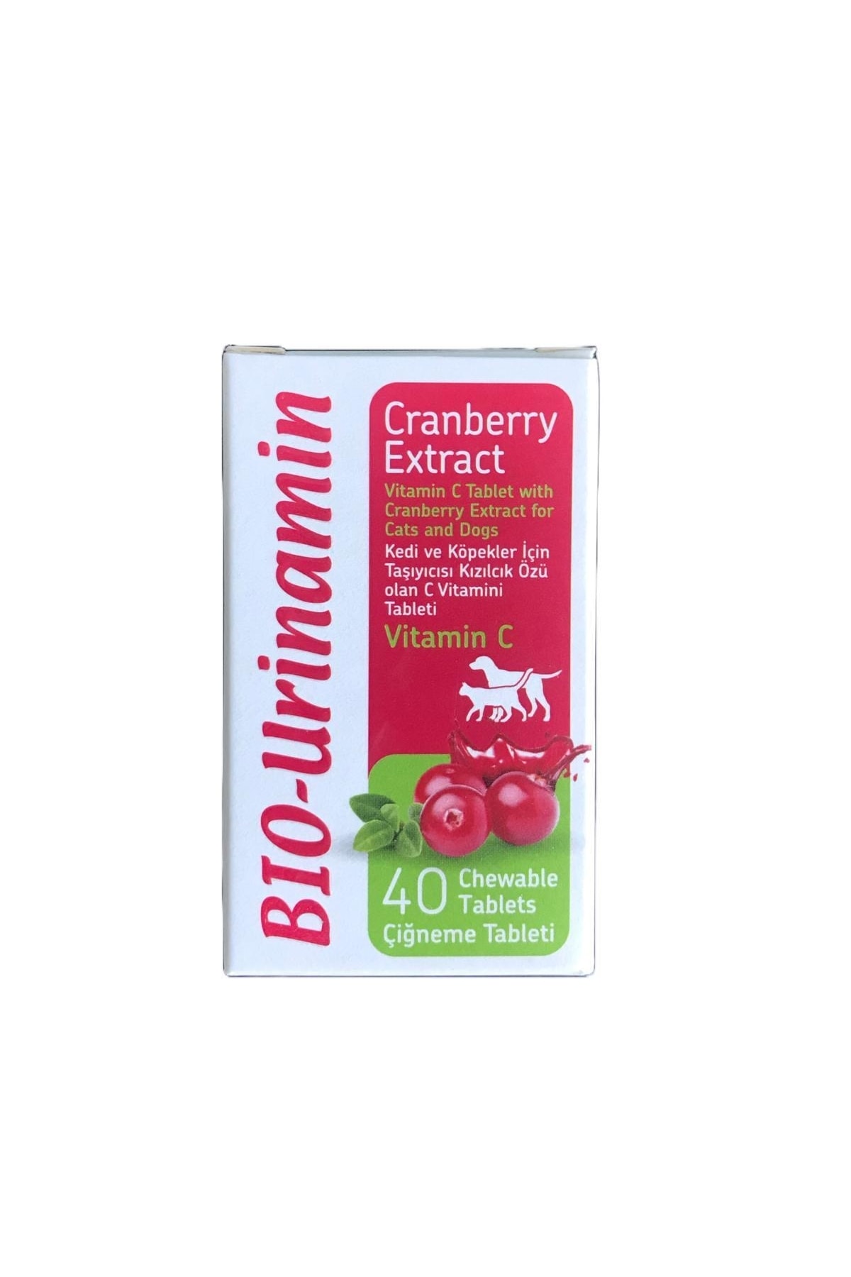 BİO ACTİVE Biopet Active Bio Urinamin Tablet Vitamin C 40 Tablet 12g