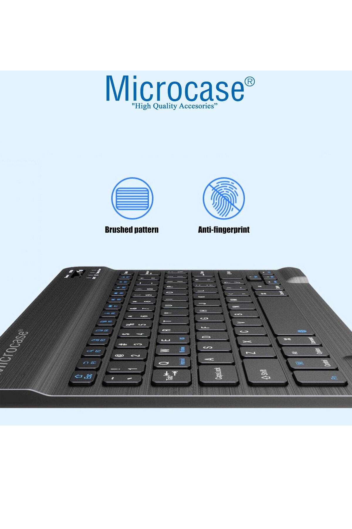 Tablet Ve Telefonlar Için Şarjlı Türkçe Bluetooth Klavye - Al2723 Siyah 5