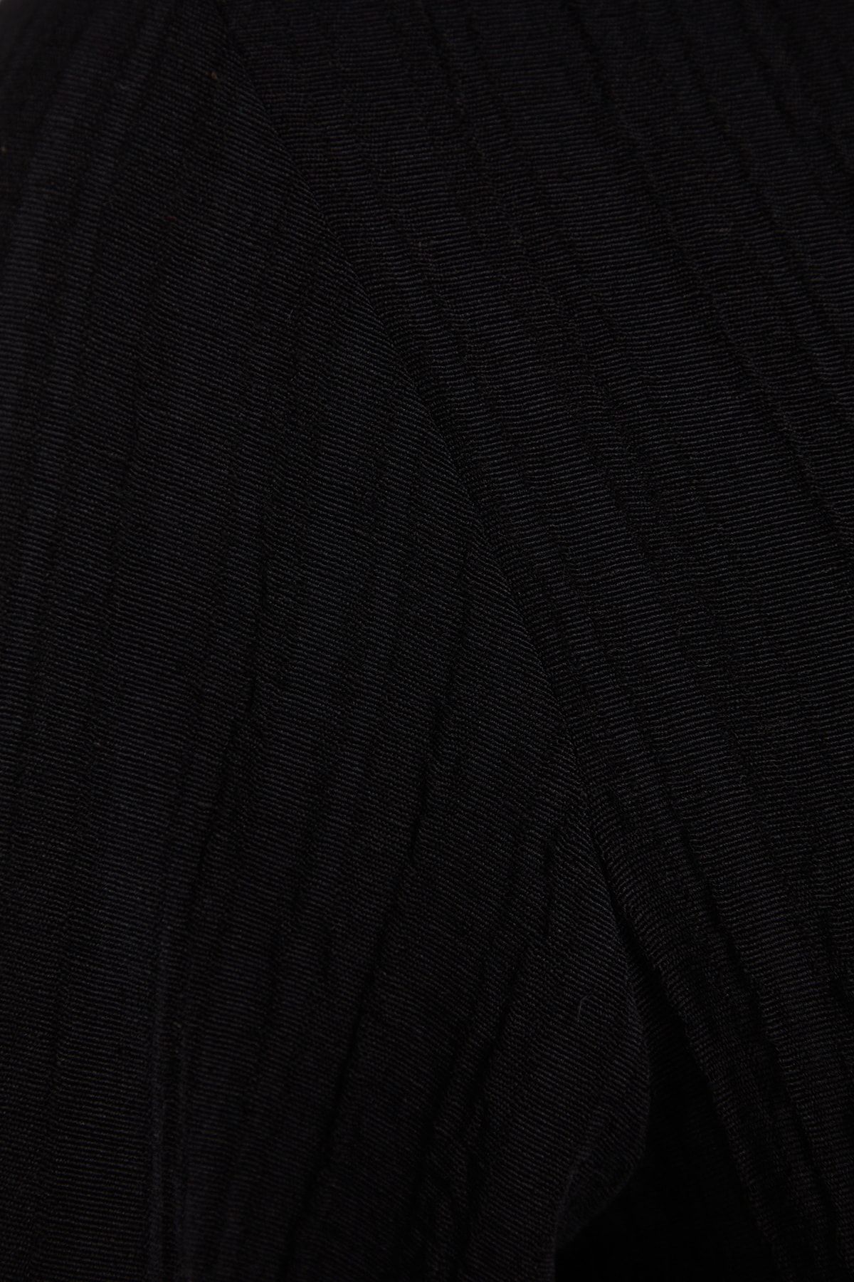 Trendyol Collection-Schwarzes, gewebtes Mini-Strandkleid aus Leinenmischung zum Binden TBESS23EL00103 13