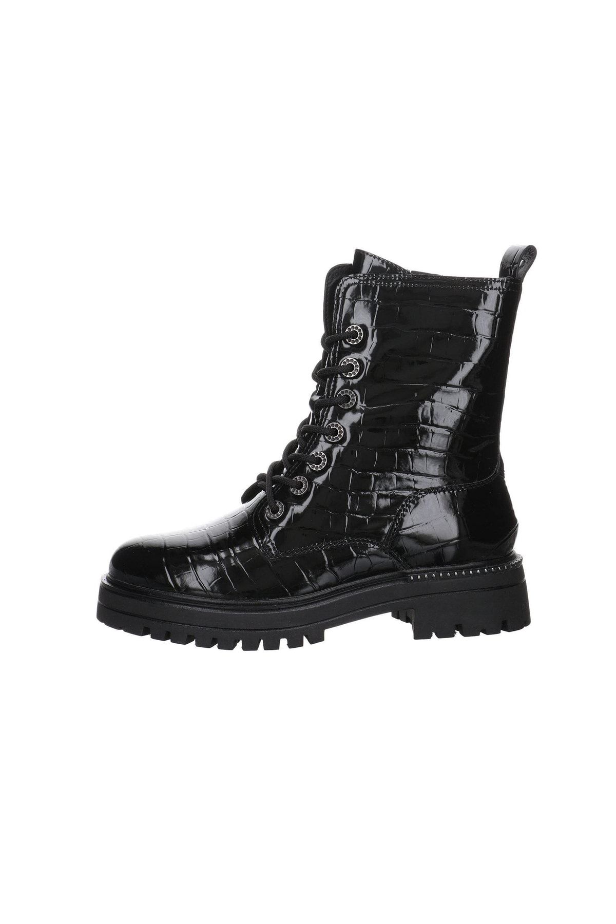 Tamaris Stiefelette Schwarz Flacher Absatz Fast ausverkauft